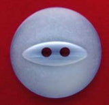 B2942 19mm Dusky Blue Iced Sheen 2 Hole Polyester Fish Eye Button - Ribbonmoon