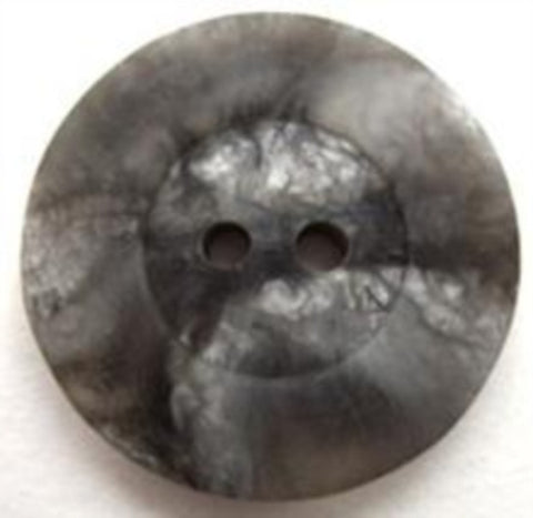 B12590 23mm Tonal Silver Greys Alum Stone Effect 2 Hole Button - Ribbonmoon