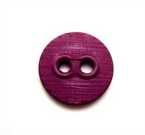 B10301 14mm Maroon Wine Lightly Textured Linen Effect 2 Hole Button - Ribbonmoon