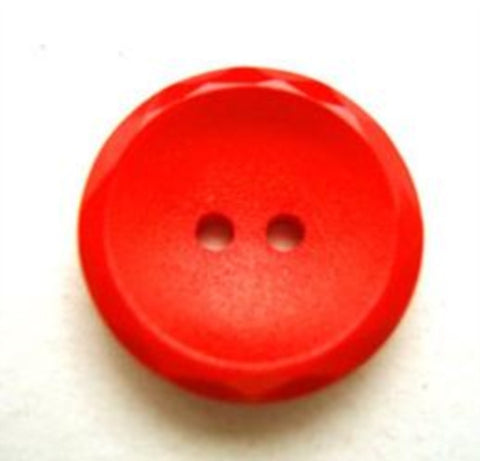 B10574 18mm Flame Orange Matt Centre 2 Hole Button - Ribbonmoon