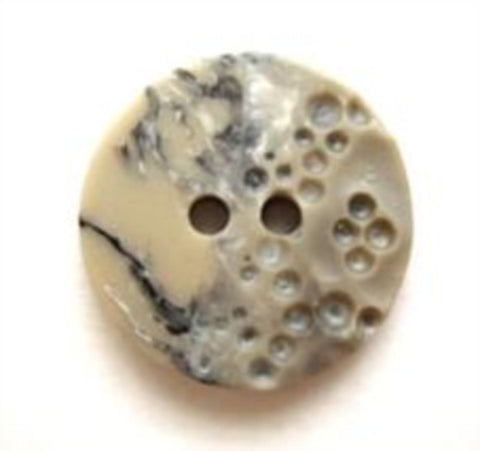 B8060 18mm Naturals, Pebble Effect, Pockered Elements 2 Hole Button - Ribbonmoon