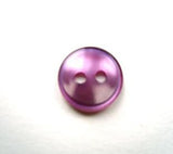 B17745 11mm Pale Purple Polyester Shirt Type 2 Hole Button - Ribbonmoon