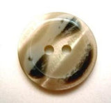 B6635 18mm Natural,Greys and Shimmery Iridescent Element 2 Hole Button - Ribbonmoon