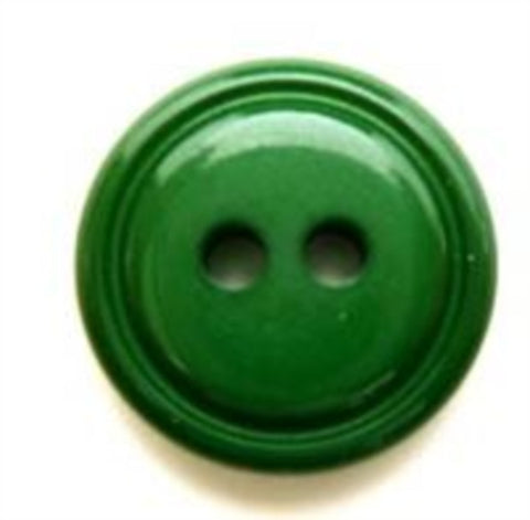 B5703 17mm Deep Green High Gloss 2 Hole Button - Ribbonmoon