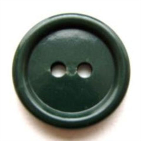 B9426 19mm Forest Green Glossy 2 Hole Button - Ribbonmoon