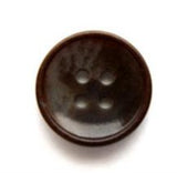 B14954 15mm Dark Brown and Beige Tonal 4 Hole Button