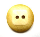 B15401 20mm Frosted Gold Yellow Matt 2 Hole Button - Ribbonmoon