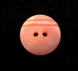 B13697 15mm Pink Coral Gloss 2 Hole Button