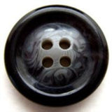 B9865 22mm Black and Grey Gloss 4 Hole Button - Ribbonmoon