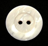 B16523 20mm Tonal Semi Pearlised and Bridal White 2Hole Button - Ribbonmoon