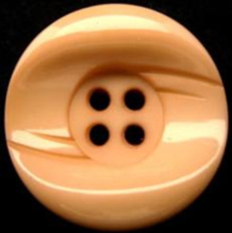 B10762 25mm Ecru Sand Chunky Glossy 4 Hole Button