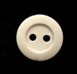 B6860 14mm Off White 2 Hole Rubber Button - Ribbonmoon