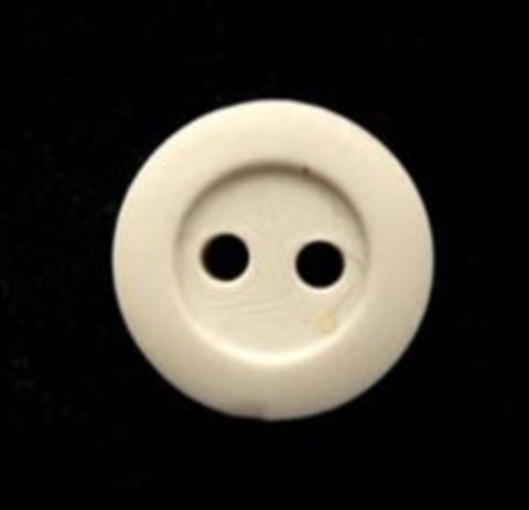 B6860 14mm Off White 2 Hole Rubber Button - Ribbonmoon