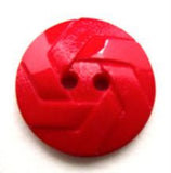 B12858 20mm Red Matt  and Gloss 2 Hole Button - Ribbonmoon