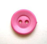 B8071 14mm Hot Pink Matt Centre-Gloss Rim Nylon 2 Hole Button