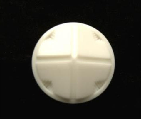 B17264 15mm White Shank button - Ribbonmoon