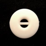 B7547 15mm Ivory Matt Bar Button - Ribbonmoon