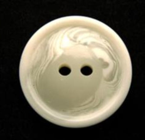 B9983 20mm Tonal Ivory High Gloss 2 Hole Button - Ribbonmoon