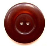 B5038 25mm Tonal Brown Pearlised Polyester 2 Hole Button - Ribbonmoon