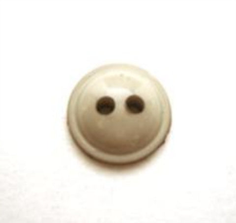 B8240 11mm Beige Gloss Nylon Domed 2 Hole Button