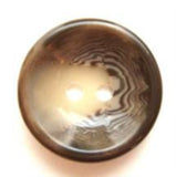 B6776 18mm Brown, Beige and Natural High Gloss 2 Hole Button