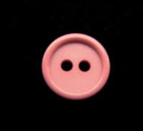 B13685 14mm Dusky Rose Pink Matt Centre 2 Hole Button