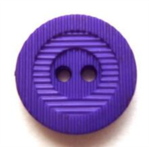 B7708 18mm Purple Textured Matt 2 Hole Button - Ribbonmoon