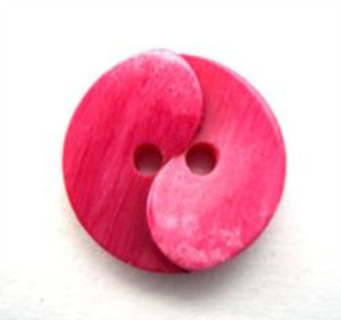 B12152 17mm Frosted Cardinal Gloss 2 Hole Button - Ribbonmoon