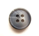 B8594 15mm Tonal Grey Matt Finish 4 Hole Button - Ribbonmoon