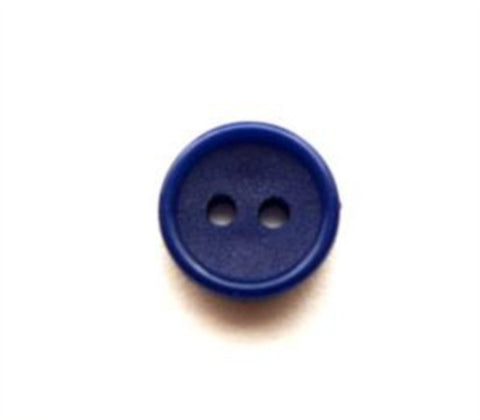 B11466 11mm Royal Navy Matt Centre 2 Hole Button - Ribbonmoon