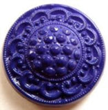 B12649 22mm Deep Lupin Textured Shank Button - Ribbonmoon