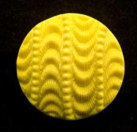 B14221 20mm Yellow Textured Shank Buttton - Ribbonmoon