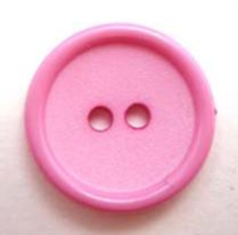 B5055 19mm Pink Matt Centre 2 Hole Button - Ribbonmoon