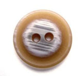 B9908 18mm Fawn and Frosted Greys Matt 2 Hole Button - Ribbonmoon