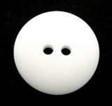 B17406 20mm White Matt 2 Hole Button - Ribbonmoon