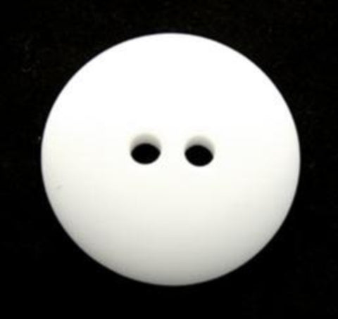 B17406 20mm White Matt 2 Hole Button - Ribbonmoon