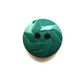 B13398 15mm Hunter Jade Green Matt and Gloss Textured 2 Hole Button - Ribbonmoon