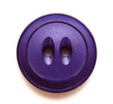 B7932 18mm Purple Soft Sheen 2 Hole Button with a Gloss Rim - Ribbonmoon