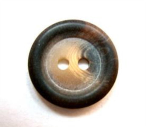 B16205 18mm Dark Browns and Sand Aaran Soft Sheen 2 Hole Button - Ribbonmoon