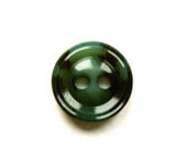 B17166 14mm Spruce and Deep Sea Green High Gloss 2 Hole Button