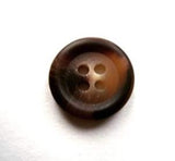 B16783 15mm Tonal Browns Bone Sheen 4 Hole Button - Ribbonmoon