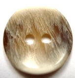 B16097 23mm Aaran Creams and Brown Gloss 2 Hole Button - Ribbonmoon