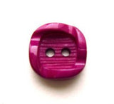 B9231 15mm Dark Magenta Textured 2 Hole Button with a Wavy Rim