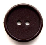 B11976 21mm Dark Dusky Brown Matt Centre 2 Hole Button - Ribbonmoon