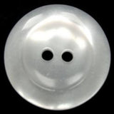 B15994 23mm Pearlised White Polyester 2 Hole Button - Ribbonmoon