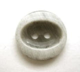 B8218 17mm Frosted Grey Glossy Oval Centre 2 Hole Button - Ribbonmoon