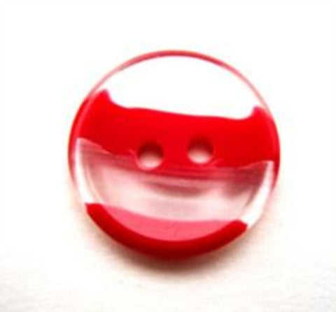 B12119 18mm Red and Pearl Variegated Polyester 2 Hole Button - Ribbonmoon