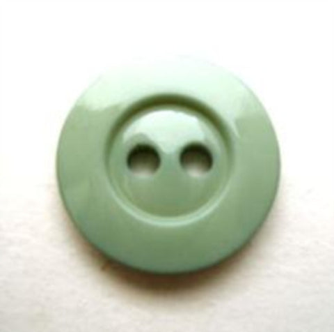 B9650 16mm Pastel Green Glossy 2 Hole Button - Ribbonmoon