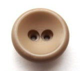 B11459 19mm Beige Chunky 2 Hole Button - Ribbonmoon