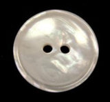 B16526 20mm Ivory Mother of Pearl Iridescent 2 Hole Button